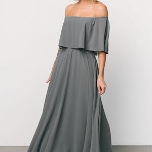 Sonia Off Shoulder Maxi Bridesmaid Dress Baltic Born